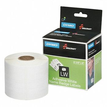 ABILITY ONE Label 83 ft L White EA1, 490Z45