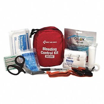 GRAINGER APPROVED Stop Bleed Kit Red 7 H x 3-1/2 Depth, 491A65