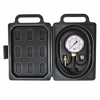 WINTERS K4557 Pressure Gauge 2-1/2 Dial Size Black, 491C80