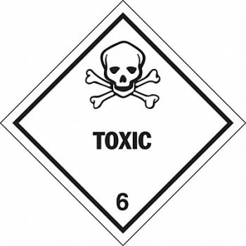 J.J. KELLER DOT Container Label 4 Label W PK500, 491G46