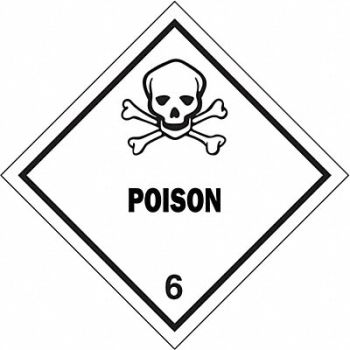 J.J. KELLER DOT Container Label 5-1/4 Label W PK500, 491G49