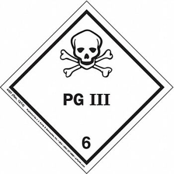 J.J. KELLER DOT Container Label 4 Label W PK500, 491G50