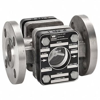 ARCHON INDUSTRIES INC. Sight Flow Indicator 7-7/8 L 2 Pipe, 491J02