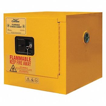 CONDOR Flammable Cabinet Bench Top 2 gal., 491M60