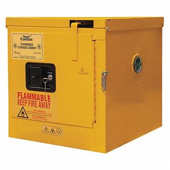 CONDOR Flammable Cabinet Bench Top 2 gal., 491M61