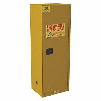 CONDOR Flammable Cabinet Standard 24 gal 65 H, 491M67