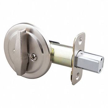 EZ-FLO Deadbolt For Key Door Satin Nickel, 491T65