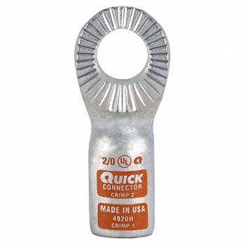 QUICKCABLE OneHole Lug Compression Connector Copper, 5LML9