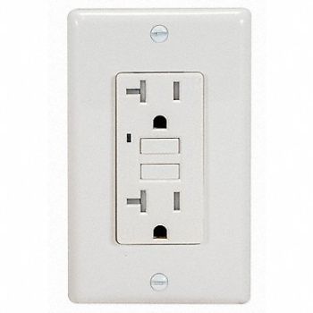 GRAINGER APPROVED GFCI Receptacle General Purpose 2-Poles, 492P69