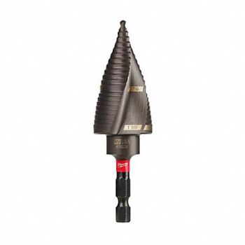 MILWAUKEE Step Drill 7/8in to 1.125in Titanium, 492R88
