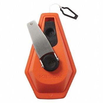 KESON Chalk Line Reel 100 ft L Orange, 492U64