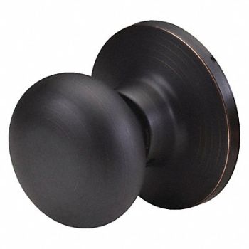 MASTER LOCK Knob Lockset Biscuit Style Aged Bronze, 492W04