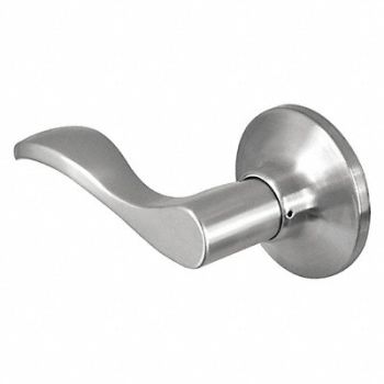 MASTER LOCK Lever Lockset Satin Nickel Wave Style, 492W71