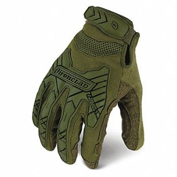 IRONCLAD Tactical Touchscreen Glove Green L PR, 493C85