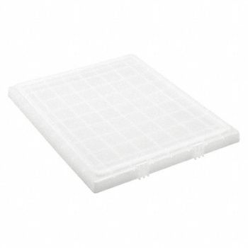QUANTUM STORAGE SYSTEMS Lid Clear Polypropylene 21 in, 493G02