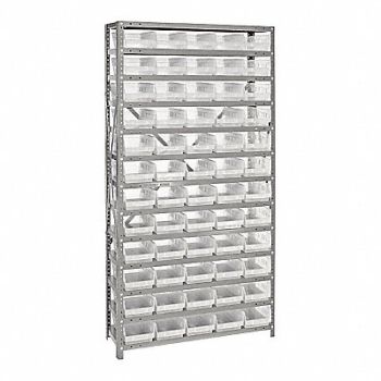 QUANTUM STORAGE SYSTEMS Pick Rack 12inx75inx36in Clear, 493G63