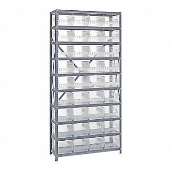 QUANTUM STORAGE SYSTEMS Pick Rack 18inx75inx36in Clear, 493G64