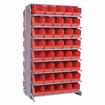 QUANTUM STORAGE SYSTEMS K6931 Pick Rack 24inx60inx36in Red, 493G78