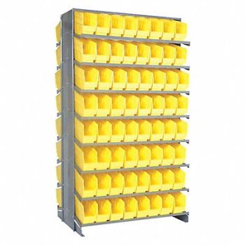 QUANTUM STORAGE SYSTEMS K6930 Pick Rack 36inx64inx36in Yellow, 493G81