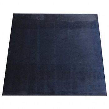 GARLOCK SAFETY SYSTEMS Rubber Mat Black, 493M37