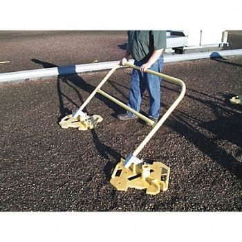 GARLOCK SAFETY SYSTEMS Guardrail Adapter Yellow, 493M63