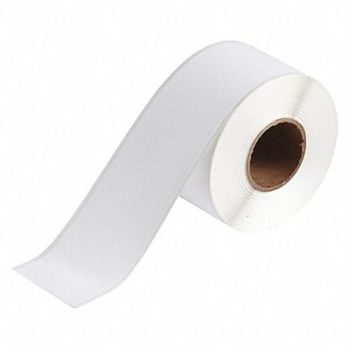 BRADY Label 2-1/4 W White Continuous Roll, 493P79