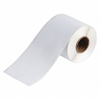 BRADY Label 4 W White Continuous Roll, 493P80