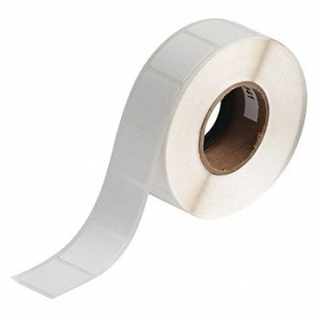 BRADY Label Roll 1 W White Die Cut - Tag, 493P84