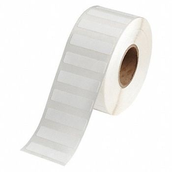 BRADY Label Roll 2 W White Die Cut - Tag, 493P86