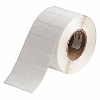 BRADY Label Roll 1 W White Die Cut - Tag, 493P87