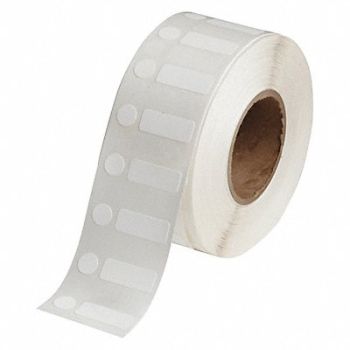 BRADY Label Roll 1 W White Die Cut - Tag, 493P93