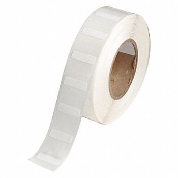 BRADY Label Roll 53/64 W White Die Cut - Tag, 493P89