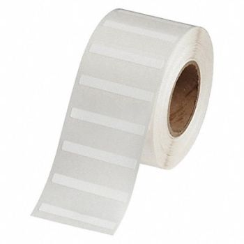 BRADY Label Roll 2 W White Die Cut - Tag, 493P98