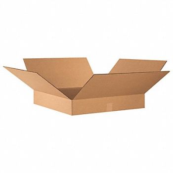 GRAINGER APPROVED Shipping Box 24x24x4 in, 493T52