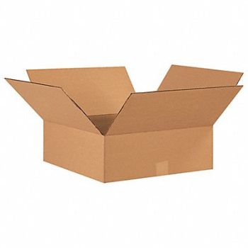 GRAINGER APPROVED Shipping Box 17x17x6 in, 493U62
