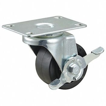 GRAINGER APPROVED Standard Plate Caster Swivel 175 lb., 493W79