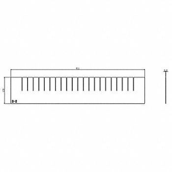 GRAINGER APPROVED Divider 1pk 4 1/2 in H x 24 in W, 493X14