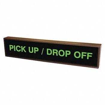 TAPCO Custom Backlit Sign 2-1/4 Lx34 Wx7 H, 493Y25
