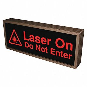 TAPCO Custom Backlit Sign 2-1/4 Lx18 Wx7 H, 493Y34