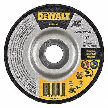 DEWALT Abrasive Cut-Off Wheel 5 Wheel dia., 493Z90