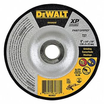 DEWALT Abrasive Cut-Off Wheel 6 Wheel dia., 493Z92