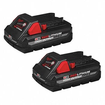 MILWAUKEE Battery 3Ah Li-Ion, 494D24