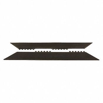 NOTRAX Interlocking Mat Edging 3 ft.L 6 W Solid, 494F22