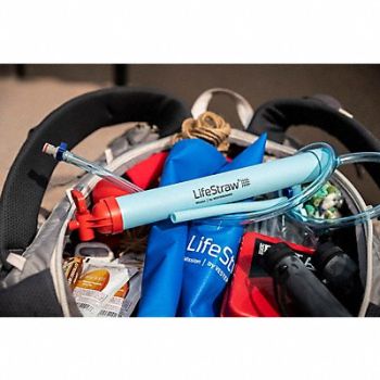 LIFESTRAW Water Filter System 0.2 Microns Blue, 494F67