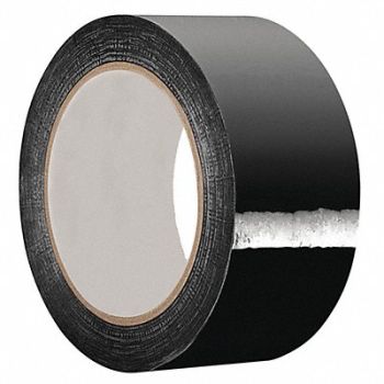 GRAINGER APPROVED Duct Tape Black 1 7/8 in x 60 yd 3 mil, 494K06