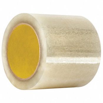 GRAINGER APPROVED Film Tape Rubber Adhesive Clear PK12, 494K21