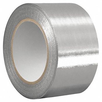 GRAINGER APPROVED Foil Tape 2 13/16 in x 60 yd Aluminum, 494K26
