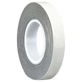 GRAINGER APPROVED Double Sided Tape 5 yd L 1 W, 494K55