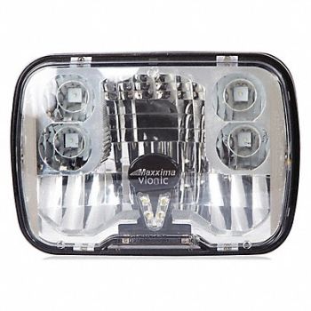 MAXXIMA Headlight 500 lm 3-45/64 W LED Black, 494P40