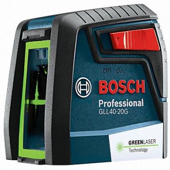 BOSCH Cross Line Laser 1/4-20 Thread Size, 494R17